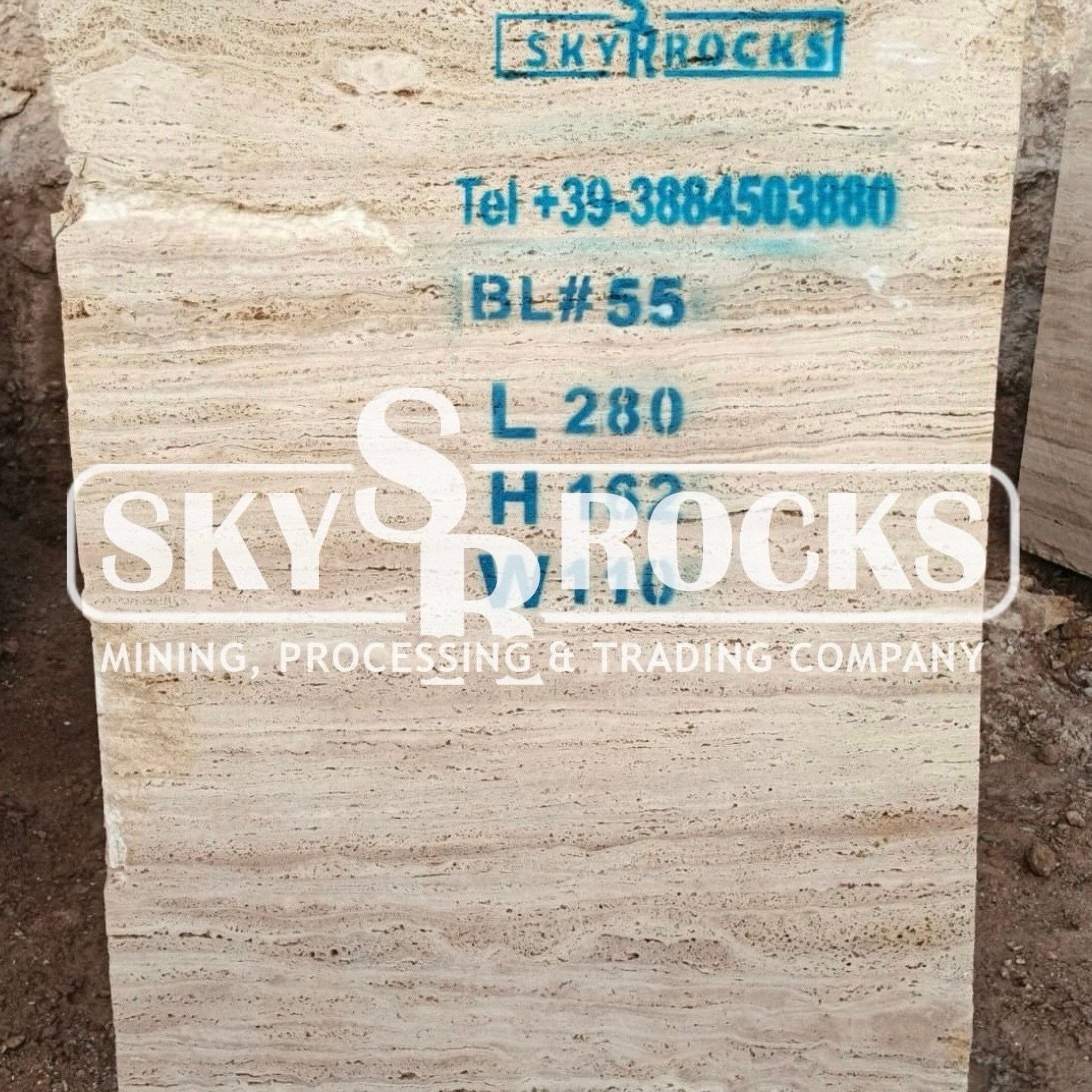 Sky Rocks Travertine Block #55