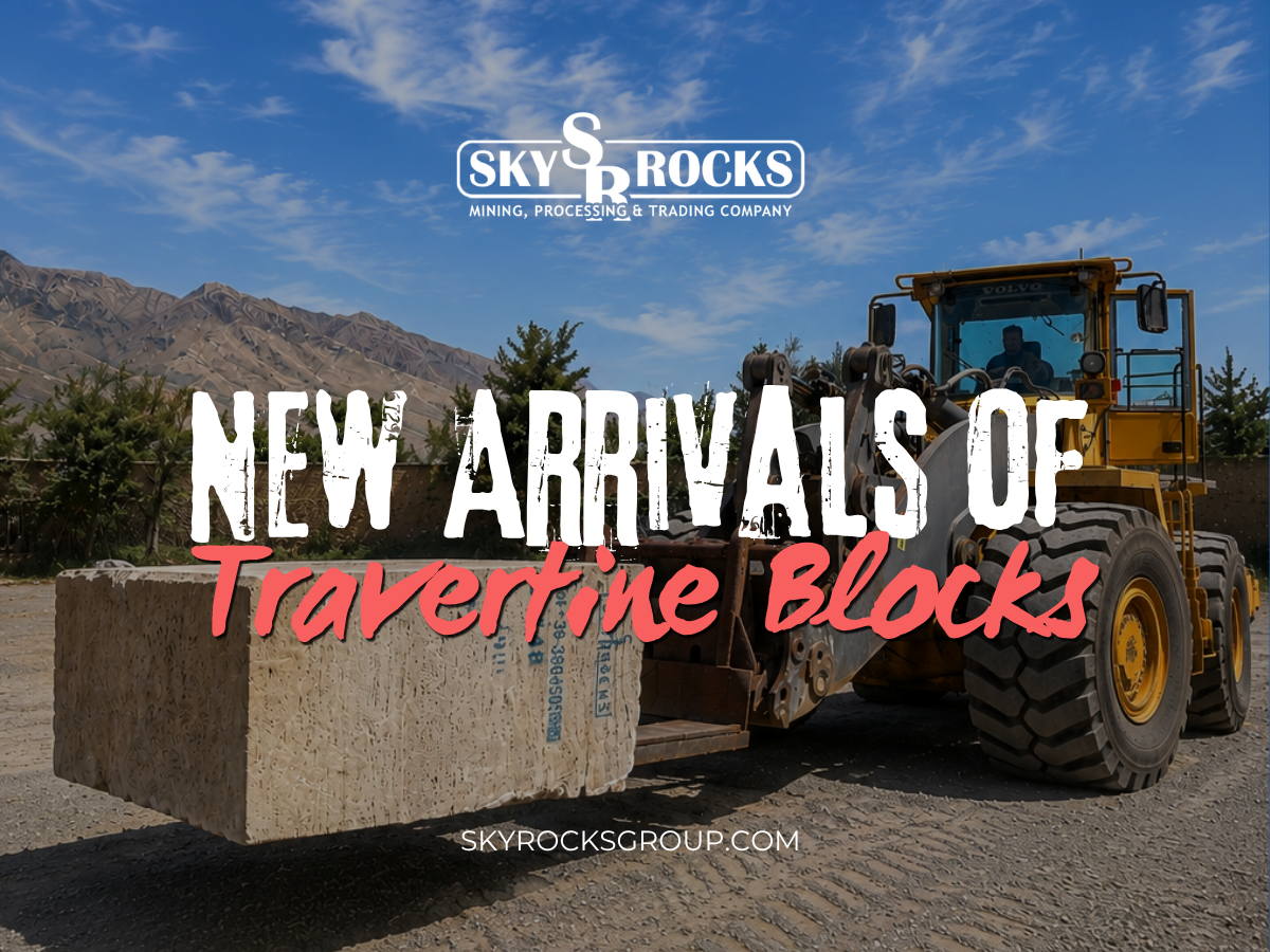 New Travertine Blocks Arrived