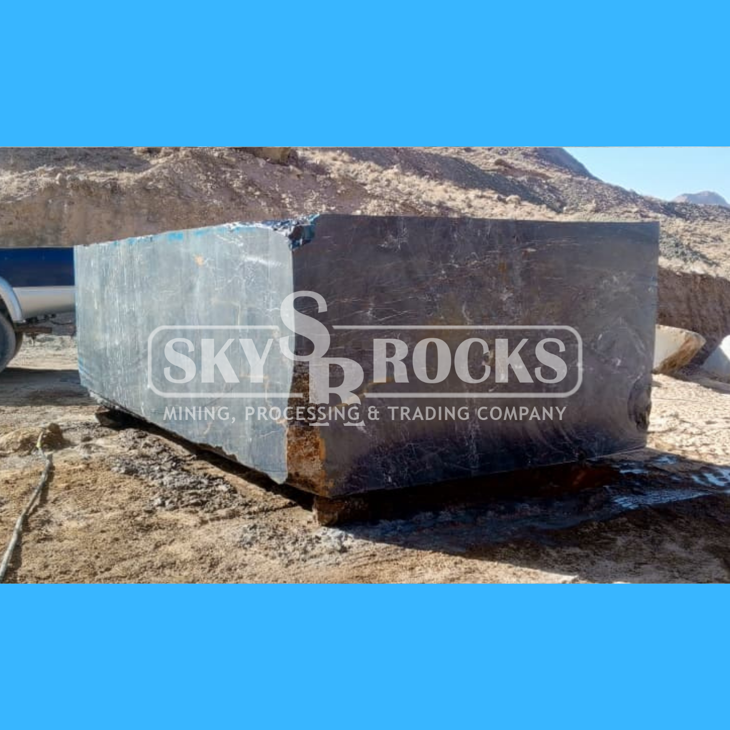 Sky Rocks Black Marble #9