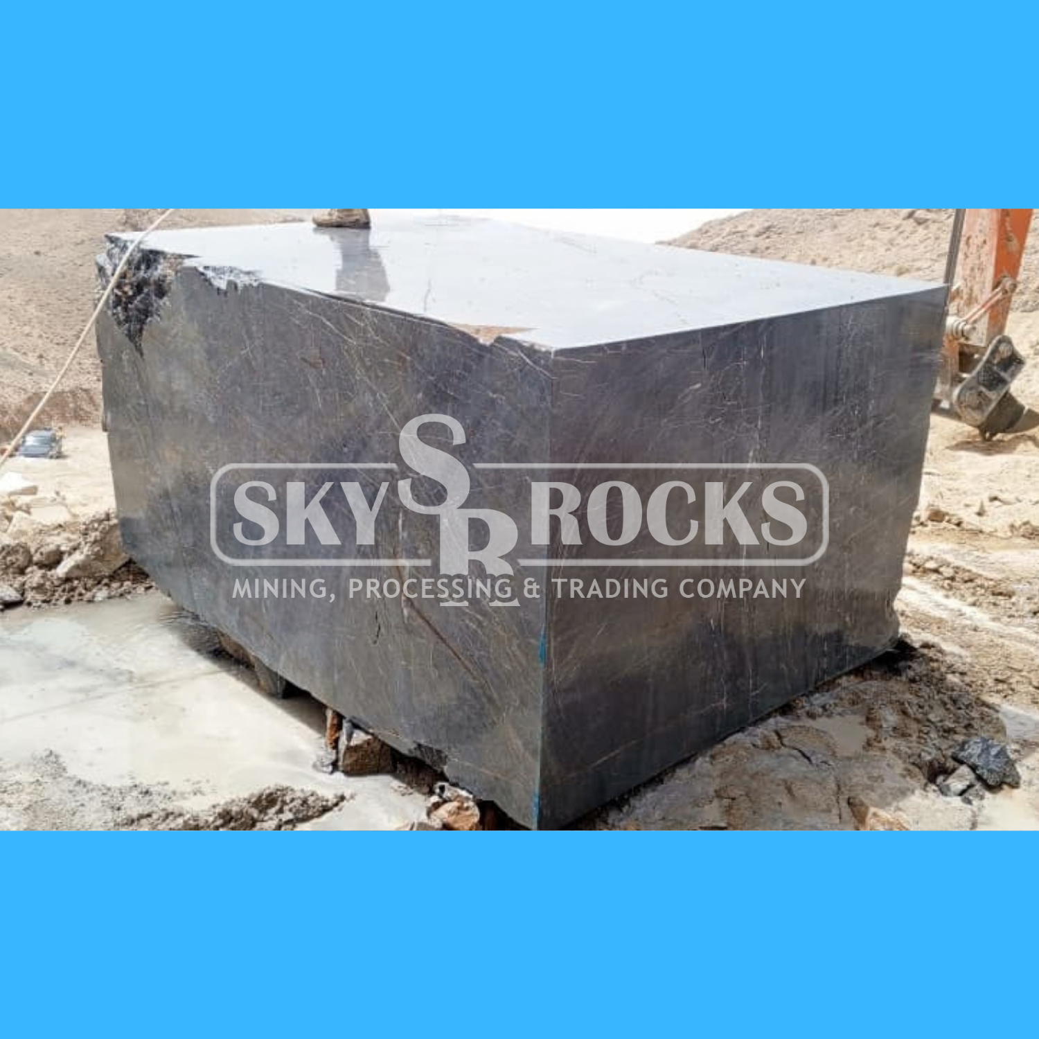 Sky Rocks Black Marble #7